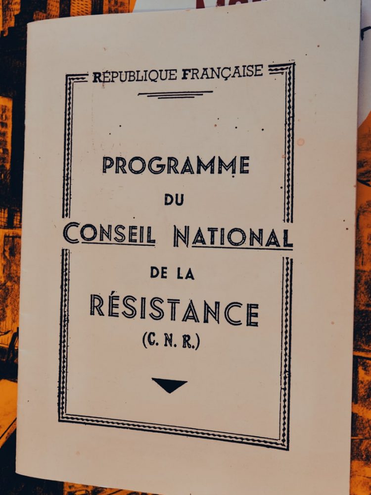 programme du conseil national de la résistance